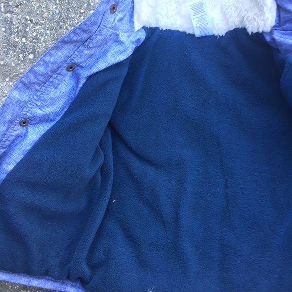 Little Me Baby Blue Jacket with Fleece Lining - Picture 7 of 12